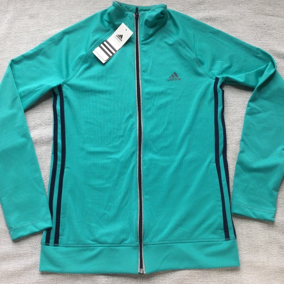 adidas Jackets & Blazers - Adidas teal and navy jacket size small